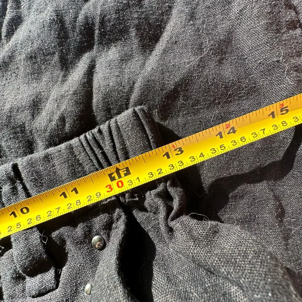 INC International Concepts Womens Black Linen Blend Flowy Coastal Pants Sz small - Picture 8 of 10